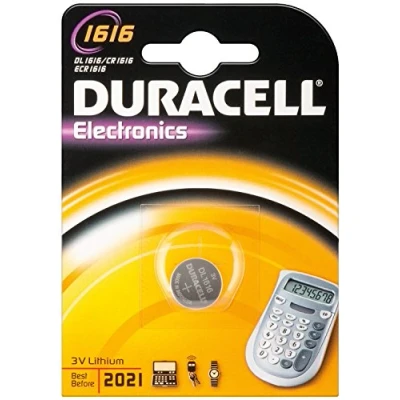 Imagen de Duracell 1616 Litio 3V batería no recargable Pilas (Litio, Botón/moneda, 3 V, 10 piezas, CR1616, 55 mAh)