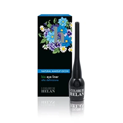 Imagen de Helan, Bio Eye Liner Nero Assoluto, Lápiz de Ojos Negro Maquillaje para Contorno con Máxima Fluidez Delineador Intenso y Luminoso Lapiz Larga Duración 3 ml