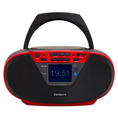 Imagen de Aiwa BBTU 500DAB/RD Radio CD Portátil Dab+ con Pantalla a Color 2.4&quot;. Bluetooth 5.0, USB, CD/CDR/RW/MP3, Dab+. Color: Rojo