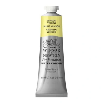 Imagen de Winsor &amp; Newton Acuarela Profesional Pintura de Acuarela, Alta Luminosidad, Resistente a la Luz, Calidad Archivo, Tubo 37 ML, Color Amarillo