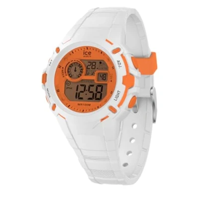 Imagen de ICE Watch digit explorer White orange Reloj blanco para Niño con Correa de silicona 024002 (Small)
