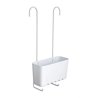 Imagen de Tatay 4522001 Standard Single Cesta organizadora de Ducha o bañera Ajustable a Todo Tipo grifos plástico polipropiel, Blanco, 20.5 x 11 41.5 cm
