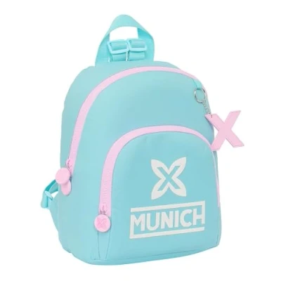 Imagen de Safta MUNICH HEAVEN Mini Mochila para Uso Diario, Ideal Niños de Diferentes Edades, Cómoda y Versátil, Calidad Resistencia, 25x13x30 cm, Color Celeste
