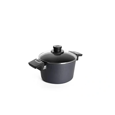 Imagen de Woll Diamond Lite/Plus Cazo antiadherente de aluminio fundido resistente a los arañazos con tapa Olla 3.2 Quart No aplicable.