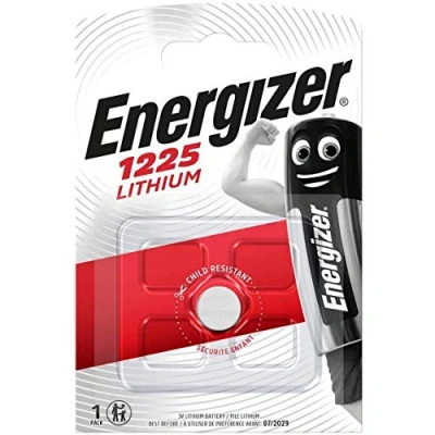 Imagen de Energizer enbr1225 Pilas (Litio, Button/Coin, 3v, 1,2 cm, 2,5 mm (0.0984&quot;)) Plata