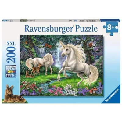 Imagen de Ravensburger Dinosaurier,Elefant,Tiger Puzzle Infantil Unicornios misteriosos, Color Amarillo (128389)