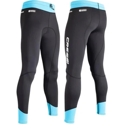 Imagen de CRESSI Guardian Lady Neoprene Pants Black/Aquamarine 2mm XL/5 Pantalón de Neopreno 2 mm, Ideal para Natación, Snorkel, Sup, Surf, Kayak y otros Deportes Acuáticos, Negro/Aguamarina, XL/5, Mujer