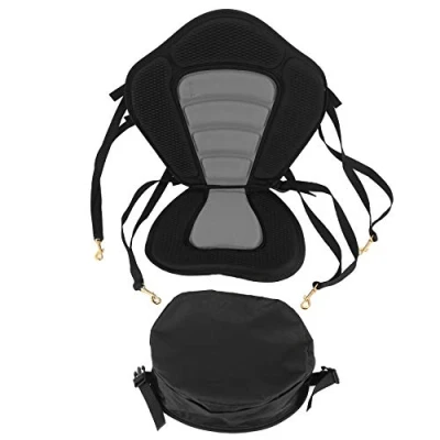 Imagen de Tyatocepy asiento acolchado ajustable para kayak de canoa respaldo con mochila bolsa descanso