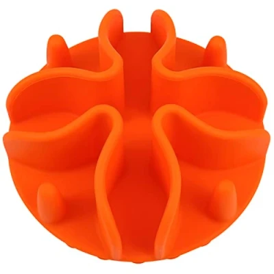 Imagen de Doweiss Antieslinga para perros, antieslinga, silicona, antieslingas, comedero gatos, color naranja