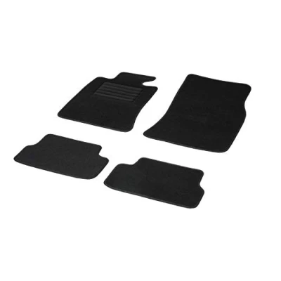 Imagen de DBS Alfombra de suelo Coche/Auto Semi a medida 4 piezas: Delantera + Trasera Antideslizante, Negro, Lancia