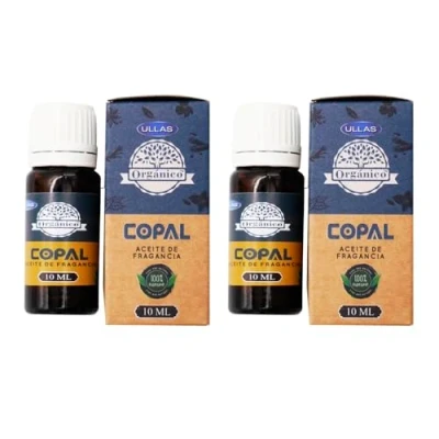 Imagen de Aromasenses 2 unds Aceite Esencial Copal Ullas 10 ml Quemador Difusor Velas Perfumadas (10 ml, copal)