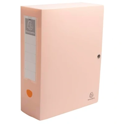 Imagen de Exacompta Ref. 89470E Caja de 5 cajas clasificación con cierre a presión Skandi PP reciclado rígido Parte trasera 10 cm Dim 25 x 33 para A4 colores