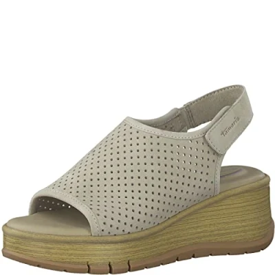 Imagen de Tamaris 8 88305 20, Sandalia con talón Mujer, Taupe, 37 EU Ancho
