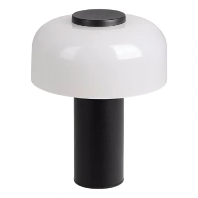 Imagen de EGLO Lámpara de mesa LED recargable Ponente, Ø 16 cm, negro/blanco, CCT