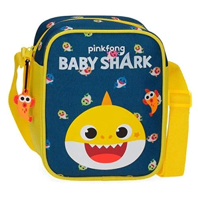 Imagen de Baby Shark My Good Friend Bandolera Azul 15x19x10 cms Poliéster