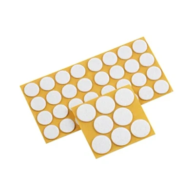 Imagen de Meister Juego de deslizadores fieltro autoadhesivos, color blanco, 104 piezas)