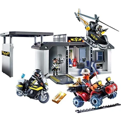 Imagen de PLAYMOBIL City Action 70338 Comisaría Fuerzas Especiales Maletín, con Efectos de Luz, A Partir 4 años