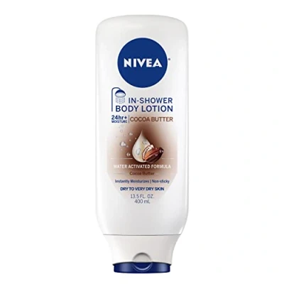 Imagen de NIVEA In Shower Cocoa Butter Body Lotion, 13.5 Ounce by Beiersdorf, Inc.