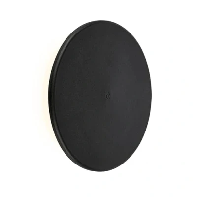 Imagen de Briloner Aplique de exterior Aurora LED recargable, negro, regulador táctil, IP54