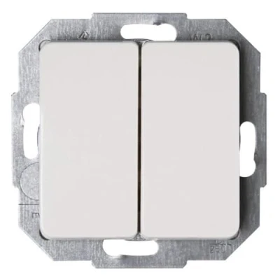 Imagen de Kopp Interruptor Doble, Milano color blanco 618513084