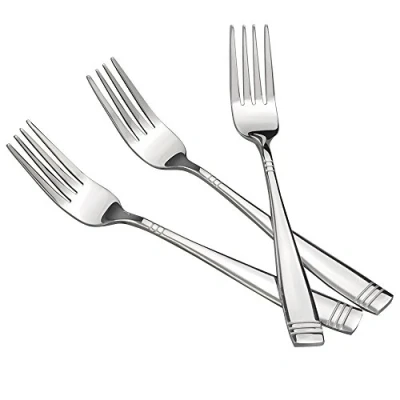 Imagen de Dynko 12 Piezas Tenedores Mesa de Cena Acero Inoxidable, 20.5 cm