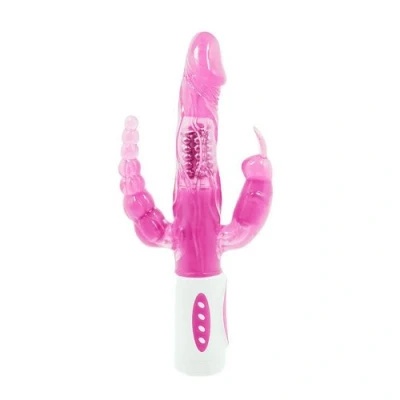 Imagen de Vibrador rotador Pretty bunny color rosa y de tpr BaileRotations