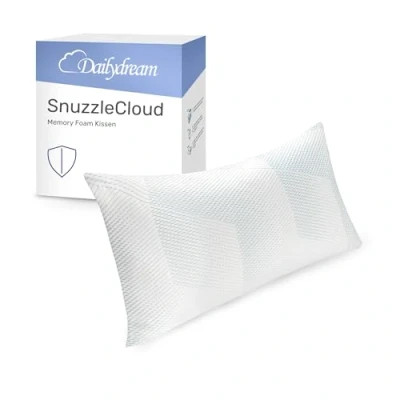 Imagen de Dailydream SnuzzleCloud Almohada ergonómica de Espuma viscoelástica (80 x 40 20 cm), Color Blanco