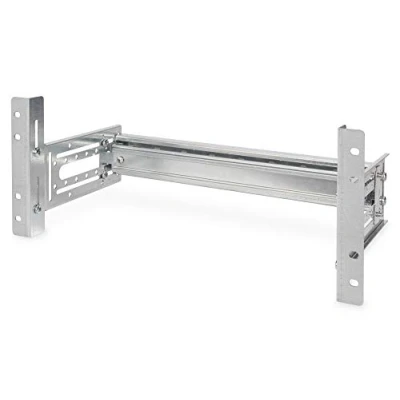 Imagen de DIGITUS Soporte de carril DIN 19 pulgadas 4U profundidad y altura estándar variable 390 mm ancho para armarios red servidores