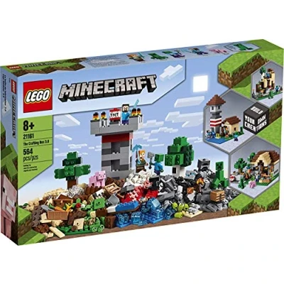 Imagen de LEGO Minecraft The Crafting Box 3.0 21161 Brick Construction Toy and Minifigures, Castle Farm Building Set, Great Gift for Players Aged 8 up, New 2020 (564 Pieces)