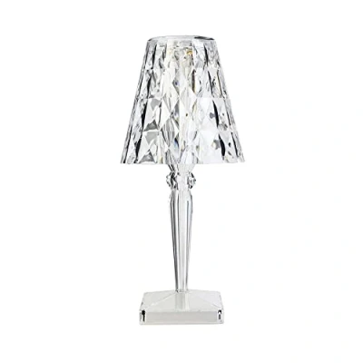 Imagen de Kartell Big Battery, Lámpara de mesa, Versión con pilas intensidad regulable, Alimentación directa, Cristal
