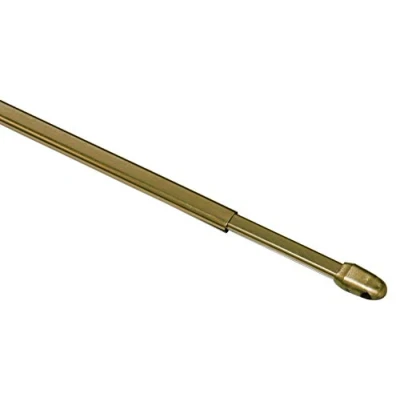 Imagen de GARDINIA Barra para cortinas, Aluminio, Bronce, 100 160 cm, 2 unidades