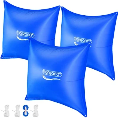 Imagen de Cojines para piscina set de 3 azul 120x120cm 20C hinchable