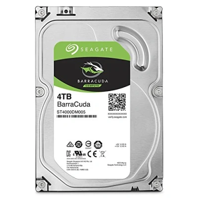 Imagen de Seagate Barracuda Disco duro interno de 4 TB (3,5&quot;, 64 MB caché SATA 6 GB/s), Plateado