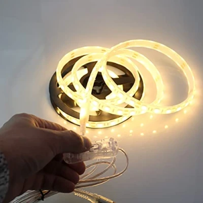 Imagen de pcning Tira de luz LED 5050 Silicona Impermeable Subacuatica 12V IP68 2 Metros Blanco Calido (Blanco calido, 2.00)