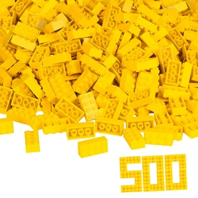 Imagen de Blox 500 bloques a granel, color amarillo (Simba 4118917) , color/modelo surtido