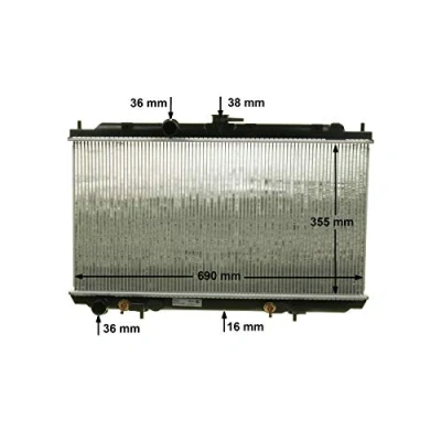Imagen de MAHLE ORIGINAL CR 1488 000S Radiador, refrigeración del motor 360mm 705mm 16mm Transmisión automática Aletas soldadas