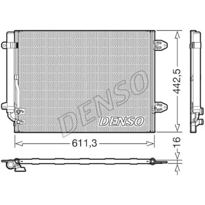 Imagen de DENSO DCN32013 Condensador con secador R 134 a VOLKSWAGEN: Passat B6 Berlina, B7 Variant