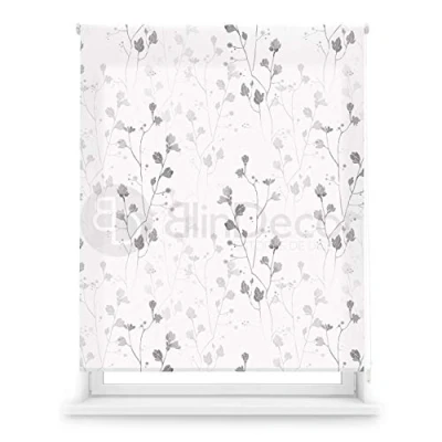 Imagen de Blindecor Flores Estor Enrollable Translúcido con Estampado Impresión Digital Modelo Bloom 130 x 180 cm (ancho por alto) Tamaño de la Tela 127 175 Estores para Ventanas