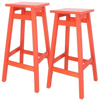 Imagen de Well home juego de 2 taburetes &#039;laira&#039; en madera pino