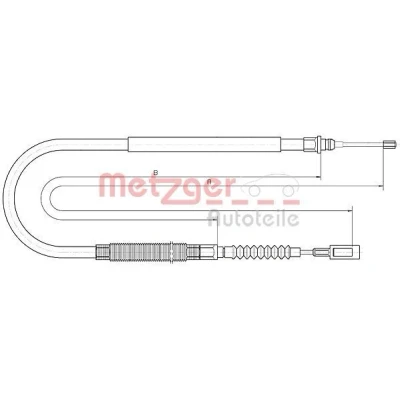 Imagen de METZGER 10.4728 Cable de Freno Mano Atrás izquierda, derecha, derecha 955/782 Discos COFLE FIAT: Ducato II Bus