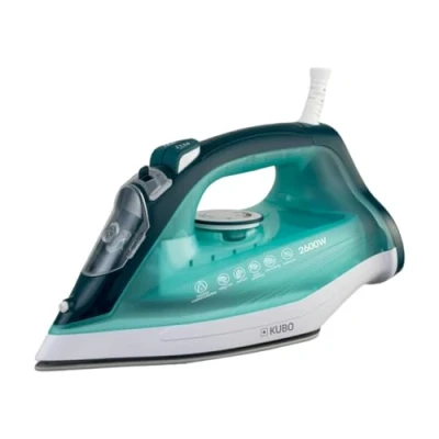 Imagen de Plancha de ropa a Vapor Suela Cerámica Golpe 140g Función Autolimpieza Depósito Agua 320 ml Potencia 2600W Kubo