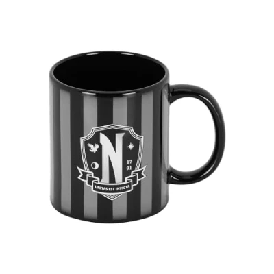 Imagen de Wednesday Miércoles Taza, 13 x 9.5 cm, Capacidad 350ml, Negro Original
