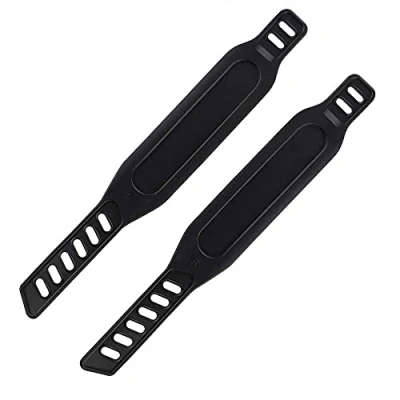 Imagen de Correas de Pedales, 1 Pares Bicicleta Estática del Pedal, Pedales para Bicicletas, Fácil Ajustar Correa montaña Fixed Gear, Casa o Gimnasio