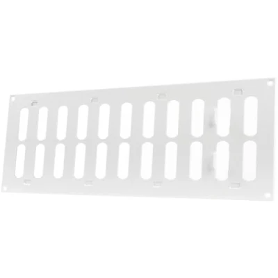 Imagen de Vent Systems Rejilla de ventilación ajustable 400 x 150 mm, color blanco HVAC, calefacción, refrigeración y ventilación. Cubierta interior exterior.