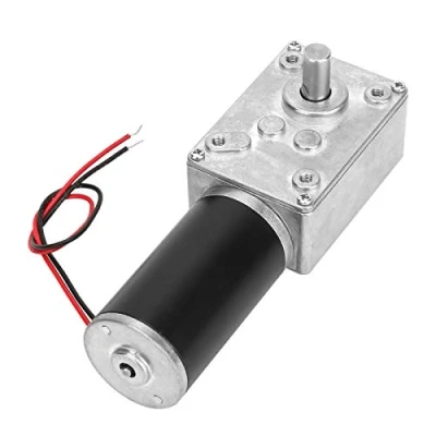 Imagen de Fafeicy 12V 400RPM motor del engranaje helicoidal, la alta torsión Spee d reduce el eje reversible de caja cambios eléctrica 8mm, diseño rodamiento bolas (12V 400RPM)