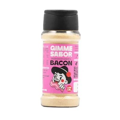 Imagen de Especias con SABOR Bacon I Sazonador Vegano Vegetal sin alérgenos, gluten y aditivos al 100% 55g GIMME