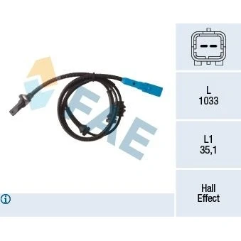 Imagen de Sensor, revoluciones de rueda FAE 78313