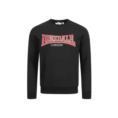 Imagen de Lonsdale Rundhals Schmale Passform Berger Sudadera, Hombre, Talla: Small, Marl grey