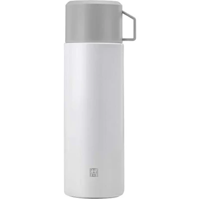 Imagen de ZWILLING THERMO Botella aislante, Taza integrada, Termo, Aislamiento de doble pared, 1 L, Altura: 28,1 cm, Blanco