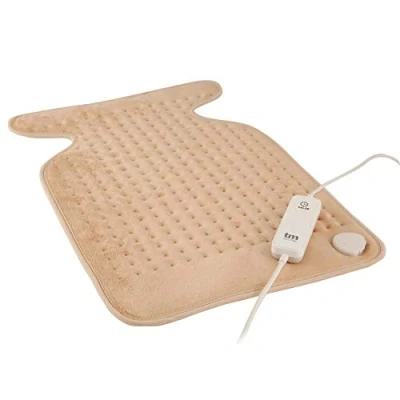 Imagen de Tm Electron Tmhep111 Almohadilla Eléctrica Lavable para Cuello y Espalda, 100W con 3 Niveles de Temperatura Autoapagado, Beige